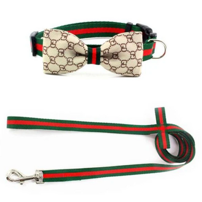 GUVICI CLASSIC BOW TIE COLLAR & LEASH