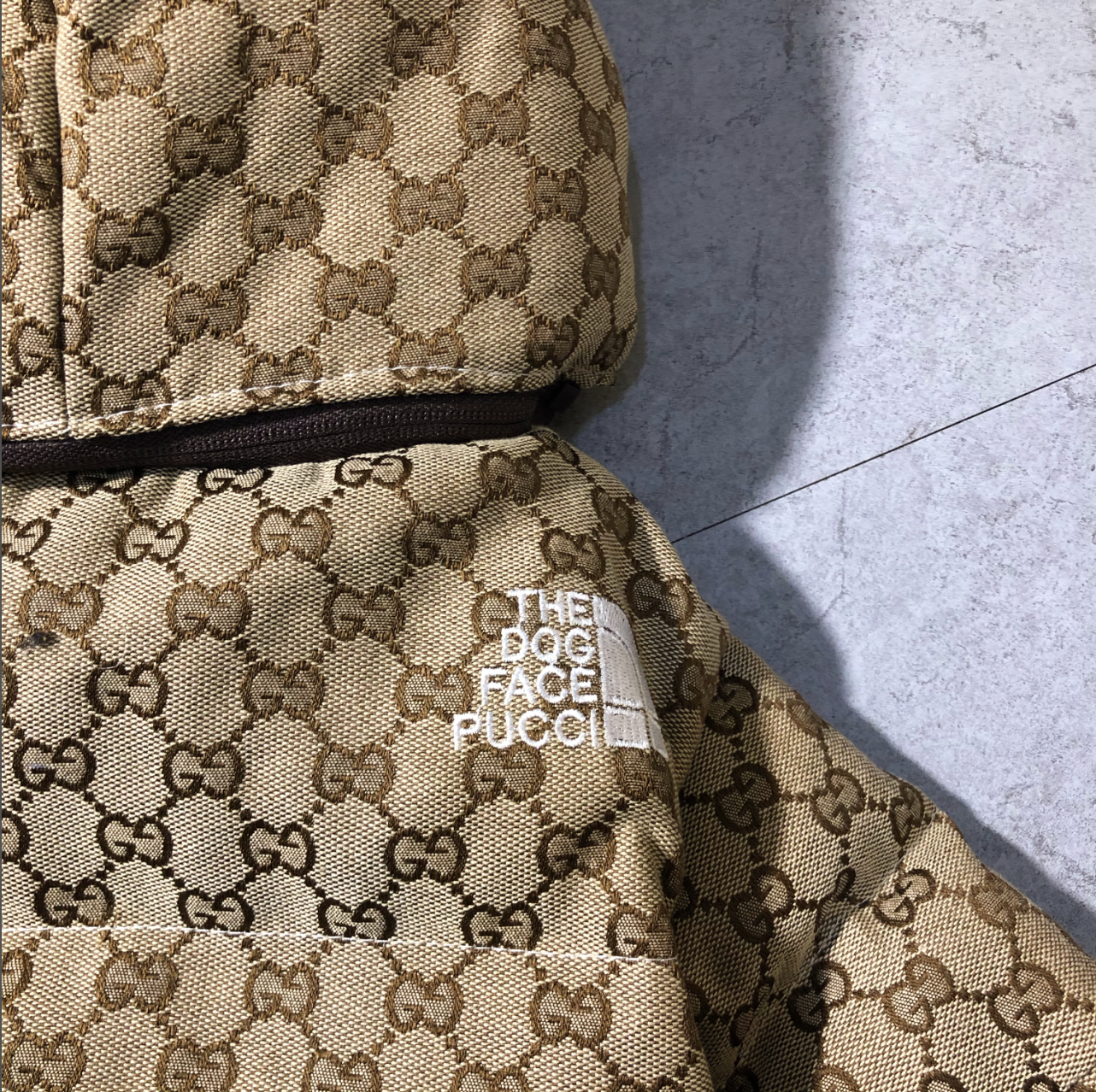 GG LUXURY DOG FACE COAT