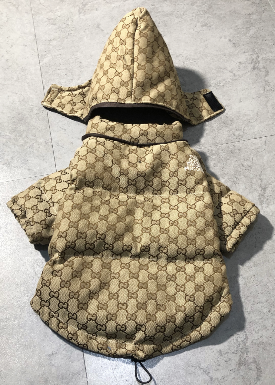 GG LUXURY DOG FACE COAT