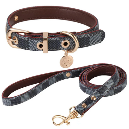 DESIGNER COLLAR & LEASH SET