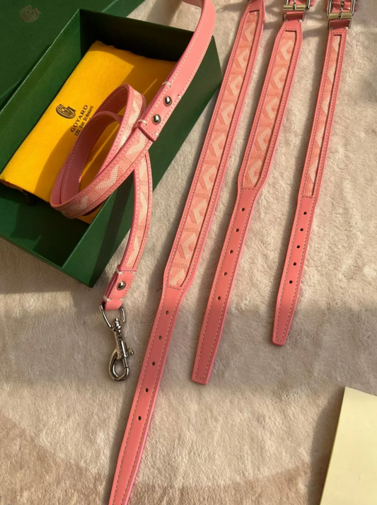 GOYY PINK COLLAR & LEASH SET
