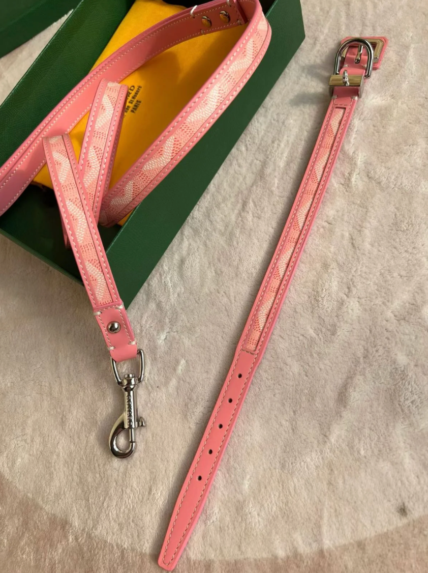 GOYY PINK COLLAR & LEASH SET